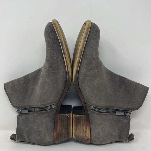 Lucky Brand Basel Bootie, Gray Suede, women’s size 8M, 1.5” heel - Picture 6 of 12